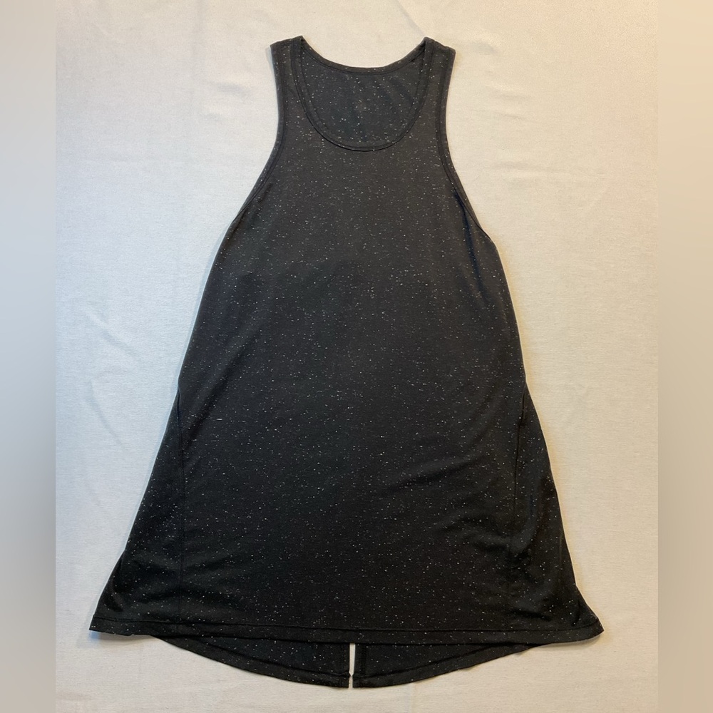 Lululemon Women's‎ Athletic Black Specaled Split Back Tank Top, Size S (No Tags)